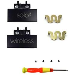 Replacement Headband Hinge Clip Cover + Pin Repair Parts Kits Set Accessories Compatible with Solo3 Wireless Solo2 Wireless Over-Ear Headphones (Black)