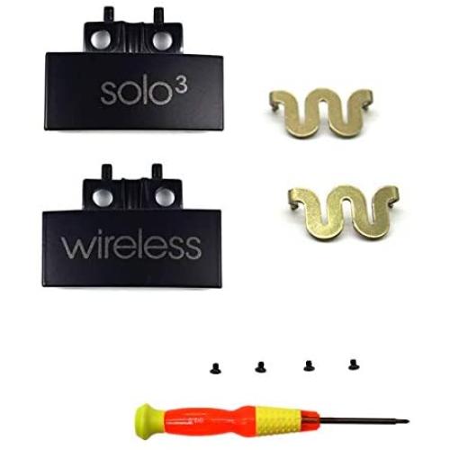 Replacement Headband Hinge Clip Cover + Pin Repair Parts Kits Set Accessories Compatible with Solo3 Wireless Solo2 Wireless Over-Ear Headphones (Black)