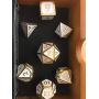 DND Polyhedral Metal Game Dice Gold White 7pc Set for Dungeons and Dragons DND RPG MTG Table Games D4 D6 D8 D10 D12 D20 DND Polyhedral Metal Game Dice Gold White 7pc Set for Dungeons and Dragons DND RPG MTG Table Games D4 D6 D8 D10 D12 D20