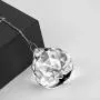 MerryNine Clear TOP K9 Crystal Prism Ball Pendant kit Suncatcher Rainbow Pendants Maker, Hanging Crystals Prisms with Beautiful Chain