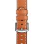 EloBeth 44mm Band Case Compatible with Apple Watch Band 44mm Series 6/5/4 & Apple Watch SE 44mm Bands, Genuine Leather Bands & Metal/PC Protective Case for iWatch Series 6/5/4/SE 44mm (Brown/Silver)