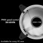 EZDIY-FAB 120mm PWM White LED Fan, Dual-Frame LED Case Fan for PC Cases, High Airflow Quiet,CPU Coolers, and Radiators,4-Pin-3-Pack…
