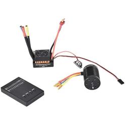 Brushless Motor,BIEHOL 9T 4370KV Brushless Motor + 60A ESC +Program Card Combo for 1/10 RC Car Truck US