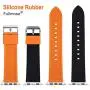 Apple Watch Band Silicone Compatible Apple Watch 38mm 40mm 42mm 44mm, Fullmosa Rainbow Soft Rubber iWatch Band for Apple Watch SE/6/5/4/3/2/1, Black Top/ Pumpkin Orange Bottom 40mm 38mm Apple Watch Band Silicone Compatible Apple Watch 38mm 40mm 42mm 44mm, Fullmosa Rainbow Soft Rubber iWatch Band for Apple Watch SE/6/5/4/3/2/1, Black Top/ Pumpkin Orange Bottom 40mm 38mm