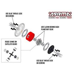 ARRMA Metal Diff Case, ARA220050