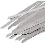 Lucky Monet 100Pcs 11.8” 304 Stainless Steel Grade Metal Self Locking Cable Ties Zip Wraps