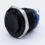 Twidec / 19mm Waterproof Black Metal Shell Momentary Raised Top Push Button Switch 3A/12~250V SPST 1NO Start Button for car Modification Switch（Quality Assurance for 1 Years） M-19-BK-G