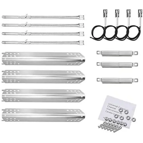 Hisencn A Series Grill Parts Kit for Charbroil Advantage Series 4 Burner 463240015, 463240115, 463343015, 463344015 Gas Grill, 304 Stainless Burner, Heat Plate, Carryover Tube Replacement Parts Hisencn A Series Grill Parts Kit for Charbroil Advantage Series 4 Burner 463240015, 463240115, 463343015, 463344015 Gas Grill, 304 Stainless Burner, Heat Plate, Carryover Tube Replacement Parts