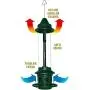 Squirrel Buster Plus Squirrel-proof Bird Feeder w/Cardinal Ring and 6 Feeding Ports, 5.1-pound Seed Capacity, Adjustable, Pole-mountable (POLE ADAPTOR SOLD SEPARATELY), Green Squirrel Buster Plus Squirrel-proof Bird Feeder w/Cardinal Ring and 6 Feeding Ports, 5.1-pound Seed Capacity, Adjustable, Pole-mountable (POLE ADAPTOR SOLD SEPARATELY), Green