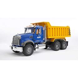 Bruder 02815 MACK Granite Dump Truck for Construction and Farm Pretend Play