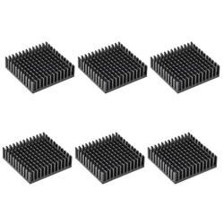 uxcell Electronic Radiators Heatsink for Stepper Motor,3D Printer 40x40x11mm Black 6pcs