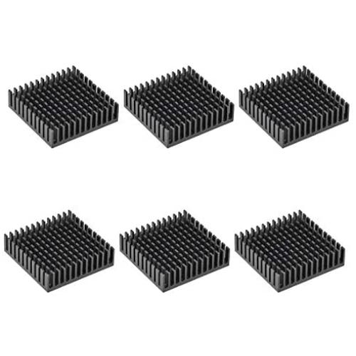 uxcell Electronic Radiators Heatsink for Stepper Motor,3D Printer 40x40x11mm Black 6pcs