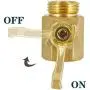 Twinkle Star Super Heavy Duty 3/4'' Brass Shut Off Valve Garden Hose Connector, TWIS3005 Twinkle Star Super Heavy Duty 3/4'' Brass Shut Off Valve Garden Hose Connector, TWIS3005