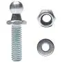 Monrand 10mm Ball Studs With Hardware, Round Ball Screws Metal for Gas Lift Support Strut Fitting, 5/16-18 Thread x1'' Long Shank, 4 Pack Monrand 10mm Ball Studs With Hardware, Round Ball Screws Metal for Gas Lift Support Strut Fitting, 5/16-18 Thread x1'' Long Shank, 4 Pack