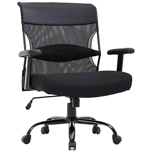 Big and Tall Office Chair 500lbs Wide Seat Desk Chair Ergonomic Computer Chair Task Rolling Swivel Chair with Lumbar Support Armrest Adjustable Mesh Chair for Adults Women, Black Big and Tall Office Chair 500lbs Wide Seat Desk Chair Ergonomic Computer Chair Task Rolling Swivel Chair with Lumbar Support Armrest Adjustable Mesh Chair for Adults Women, Black