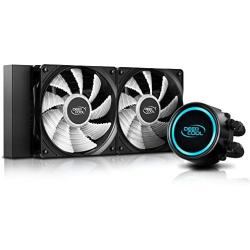 DeepCool Gammaxx L240 RGB V2 Cooling System Anti-Leak Radiator 240mm Liquid Heatsink RGB 12V 4-Pin Compatible Intel 115X/2066 and AMD AM4