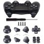 TOMSIN Metal Buttons for DualShock 4, Aluminum Metal Thumbsticks Analog Grip & Bullet Buttons & D-pad & L1 R1 L2 R2 Triggers for PS4 Controller Gen 1 (Dark Grey)