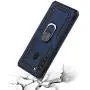 SWP for Samsung Galaxy A21 Case(US Version),Dual Layer Shock-Absorption Armor Cover,Full-Body Protective Case with Metal Ring Holder Kickstand for A21 (Blue)
