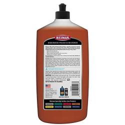 Weiman Wood Floor Polish and Restorer - 32 Ounce - High-Traffic Hardwood Floor, Natural Shine, Removes Scratches, Leaves Protective Layer, Packaging May Vary