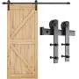 SMARTSTANDARD 6.6ft Heavy Duty Sturdy Sliding Barn Door Hardware Kit -Smoothly and Quietly -Easy to install -Includes Step-By-Step Installation Instruction Fit 36''-40'' Wide Door Panel (I Shape Hanger)