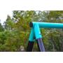 Swing Set - 70'' Swing Sets for Backyard, Sturdy Steel Frame for Up to 2 Children Saucer Swing with Frame Toddler Swing with Stand - All Weather