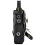 Turtleback Case Made for Unication G4 G5 Voice Pager Fire Radio Phone Black Leather Fitted Case with Heavy Duty Metal Ratcheting Removable Belt Clip