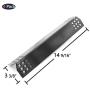 Hongso PPG371 (4-Pack) Porcelain Steel Heat Plate, Heat Shield, Heat Tent, Burner Cover, Vaporizor Bar Replacement for Grill Master 720-0697, 720-0737, Nexgrill 720-0830H, 720-0783E Gas Grill Models