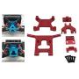 freneci RC Car Upgrade Parts Metal Front Guard Bumper for Wltoys 124018 1/12 Scale Remote Control Cars Accessories - Red