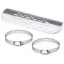 Cobella Universal Motorcycle Metal Exhaust Heat Shield Silver Straight Pattern Heel Guard Exhaust Muffler Pipe Cover Cobella Universal Motorcycle Metal Exhaust Heat Shield Silver Straight Pattern Heel Guard Exhaust Muffler Pipe Cover