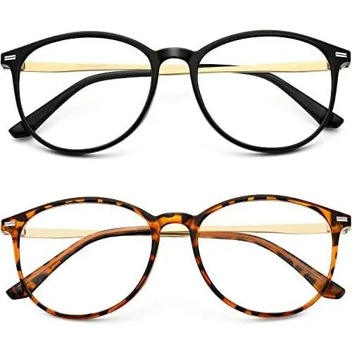 Blue Light Blocking Glasses Women/Men,Round Computer Lightweight Eyeglasses Frame Metal Legs, Reading Gaming Glasses Blue Light Blocking Glasses Women/Men,Round Computer Lightweight Eyeglasses Frame Metal Legs, Reading Gaming Glasses