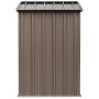 HYD-Parts Outdoor Storage Shed Steel 6x4 FT, Outdoor Tool Storage Garden Shed W/Sloped Metal Roof