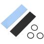 ZRM&E M.2 PCI-E NVME 2280 G Coating Copper Heatsink, Black 70x20x1.5mm Radiator for Laptop PC Solid State Disk Cooler