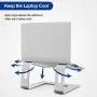 BESIGN LS03 Aluminum Laptop Stand, Ergonomic Detachable Computer Stand, Riser Holder Notebook Stand Compatible with Air, Pro, Dell, HP, Lenovo More 10-15.6'' Laptops, Silver
