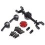 LoveinDIY Metal Front Axle Housing Assembly Kit Spare Parts for WPL B14/B24/B16/B36/C14/C24/C34 RC Car Accessories