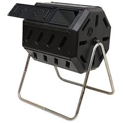 FCMP Outdoor IM4000 Tumbling Composter, 37 gallon, Black