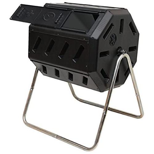 FCMP Outdoor IM4000 Tumbling Composter, 37 gallon, Black