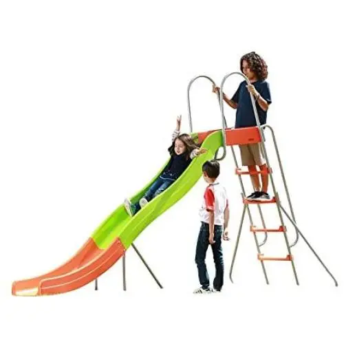 Outdoor Play Set Kids Slide: 10 ft Freestanding Climber, Swingsets, Playground Jungle Gyms Kids Love – Above Ground Pool Slide for Summer Backyard Outdoor Play Set Kids Slide: 10 ft Freestanding Climber, Swingsets, Playground Jungle Gyms Kids Love – Above Ground Pool Slide for Summer Backyard