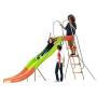 Outdoor Play Set Kids Slide: 10 ft Freestanding Climber, Swingsets, Playground Jungle Gyms Kids Love – Above Ground Pool Slide for Summer Backyard