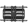 Kanto PDX650 Full Motion Articulating TV Wall Mount for 37-inch to 75-inch TVs | Low Profile with 22'' Extension | Integrated Cable Management | Swivel and Tilt Capable | Black