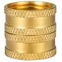 Breezliy Garden Hose Connector Adapter,2-Pack Couple 3/4 Inch GHT End Connector Fitting,Industrial Metal Brass Garden Hose to Pipe NPT Fitting Connect with 4 Washers Breezliy Garden Hose Connector Adapter,2-Pack Couple 3/4 Inch GHT End Connector Fitting,Industrial Metal Brass Garden Hose to Pipe NPT Fitting Connect with 4 Washers