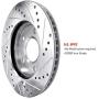 For 1994-2002 Mazda Miata R1 Concepts eLine Front Rear Drill/Slot Brake Rotors Kit + Ceramic Brake Pads