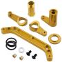 Parts & Accessories Aluminium Steering Servo Saver Complete Set EA1009 EA1011 for JLB Racing Cheetah 1/10 Brushless RC Car Monster Truck Upgrade - (Color: Golden 6869)