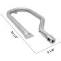 Hisencn Repair Parts for Costco Kirkland 720-0108, Nexgrill 720-0011, 720-0047-U Gas Grills, Replacement Stainless Steel Burner Tube, Heat Plate Tent, Temp Gauge Heat Indicator 22551, NGB1, NGSHP3