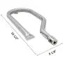 Hisencn Repair Parts for Costco Kirkland 720-0108, Nexgrill 720-0011, 720-0047-U Gas Grills, Replacement Stainless Steel Burner Tube, Heat Plate Tent, Temp Gauge Heat Indicator 22551, NGB1, NGSHP3