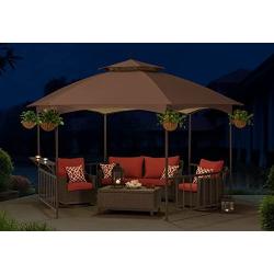 Sunjoy D-GZ076PST-D Madison Gazebo Softtop, Brown