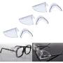 3 Pairs Eye Glasses Side Shields, Flexible Slip on Side Shields for Safety Glasses Fits Small to Medium