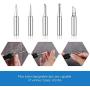 LDK Soldering Iron Kit Electric 60W 110V Adjustable Temperature Soldering Gun Welding Tools, 5pcs Replacement Tips and Solder Wire Tube (Basic)