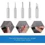 LDK Soldering Iron Kit Electric 60W 110V Adjustable Temperature Soldering Gun Welding Tools, 5pcs Replacement Tips and Solder Wire Tube (Basic)