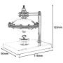 Enfudid Sterling UFO Model Steam Engine Models Assembled Metal Toys and Gifts for Children Engine Model DIY Gift Model Kit Educational Toy for Kids