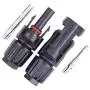 iGreely Solar Panel Extension Cable - 10 Feet 10AWG(6mm²) Solar Extension Cable with Female and Male Connector Solar Panel Adapter (10FT Red + 10FT Black)